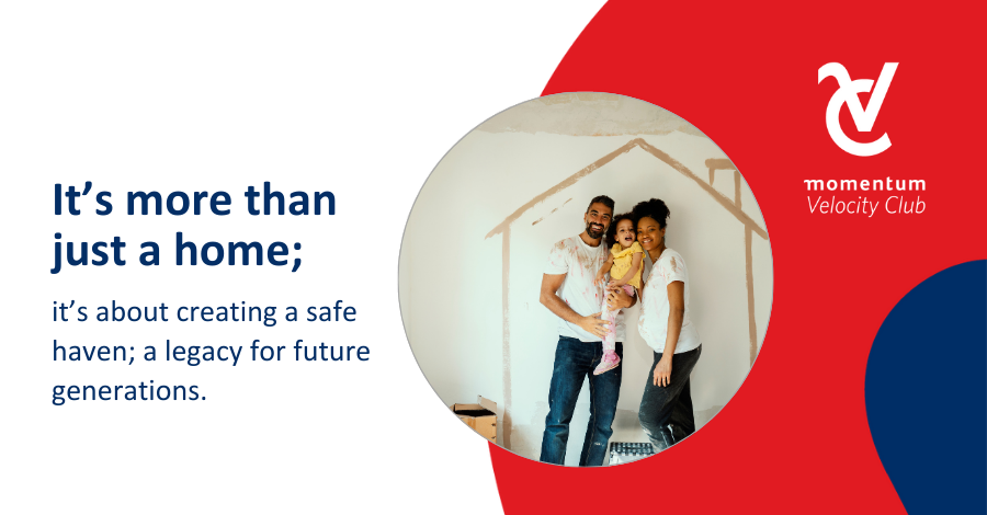 A husband is standing holding his daughter. Standing beside him is his wife. They're standing in a room they're painting in their newly bought home. 