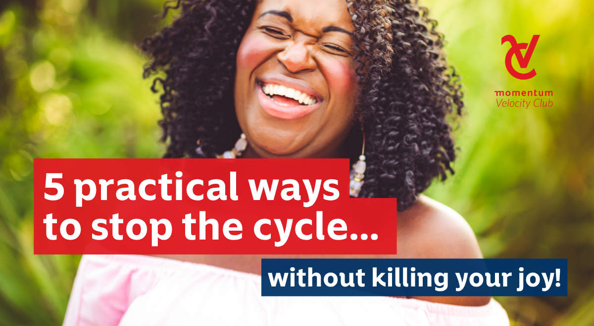A woman is smiling confidently, feeling secure about her finances.